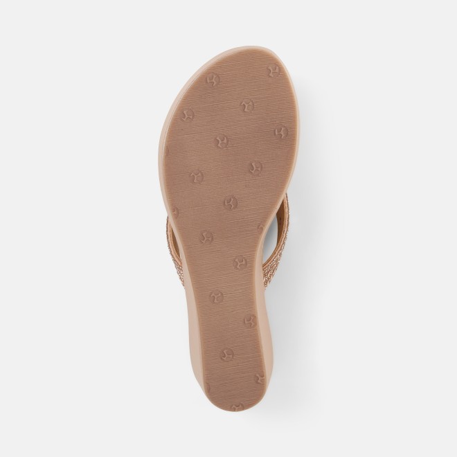 Mochi Women Rose-gold Casual Slip Ons (SKU: 35-2435-52-36)