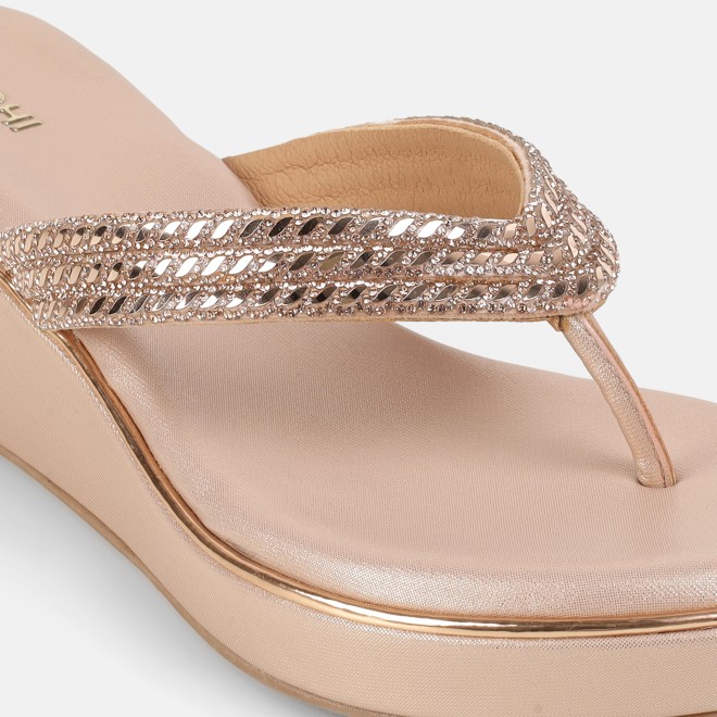 Mochi Women Rose-gold Casual Slip Ons (SKU: 35-2435-52-36)