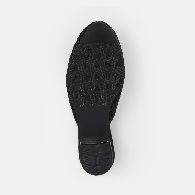Mochi Women Black Wedding Slip Ons (SKU: 35-2497-11-36)