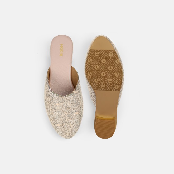 Mochi Women Rose-gold Wedding Slip Ons (SKU: 35-2497-52-36)