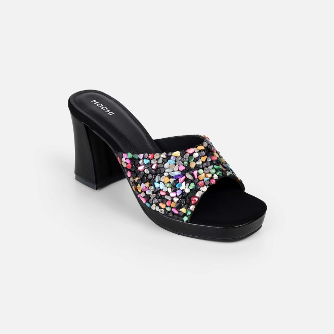 Mochi Women Black Casual Slip Ons (SKU: 35-2590-11-36)