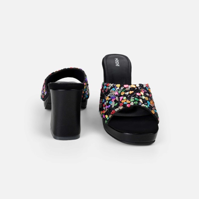 Mochi Women Black Casual Slip Ons (SKU: 35-2590-11-36)