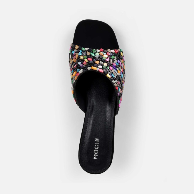 Mochi Women Black Casual Slip Ons (SKU: 35-2590-11-36)