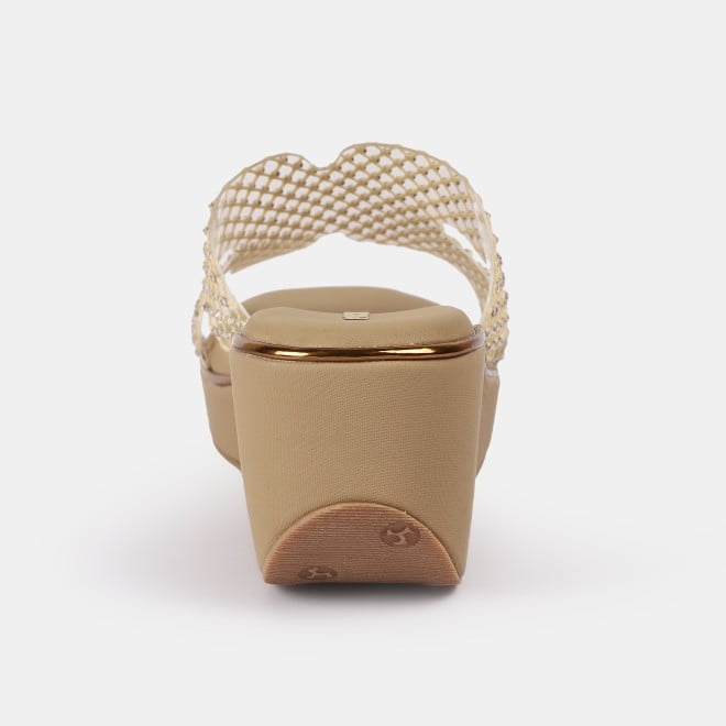 Mochi Women Beige Casual Slip Ons (SKU: 35-2597-20-36)