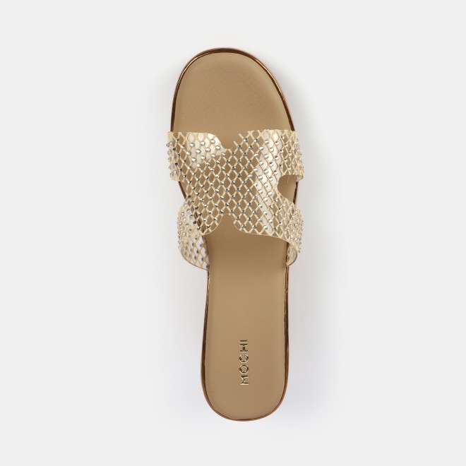 Mochi Women Beige Casual Slip Ons (SKU: 35-2597-20-36)
