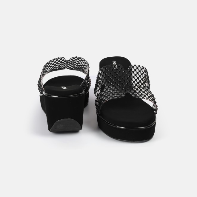 Mochi Women Black Casual Slip Ons (SKU: 35-2597L-11-42)