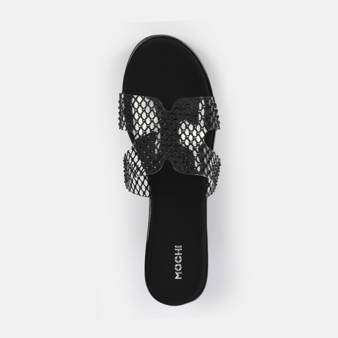 Mochi Women Black Casual Slip Ons (SKU: 35-2597L-11-42)