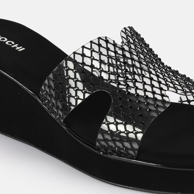Mochi Women Black Casual Slip Ons (SKU: 35-2597L-11-42)