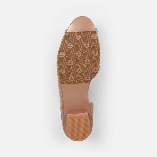 Mochi Women Rose-gold Ethnic Sandals (SKU: 35-2598-52-36)