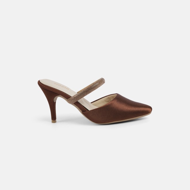 Mochi Women Bronze Formal Slip Ons (SKU: 35-2600-46-36)