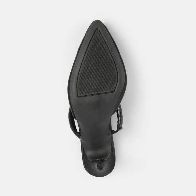 Mochi Women Black Formal Slip Ons (SKU: 35-2600-11-36)