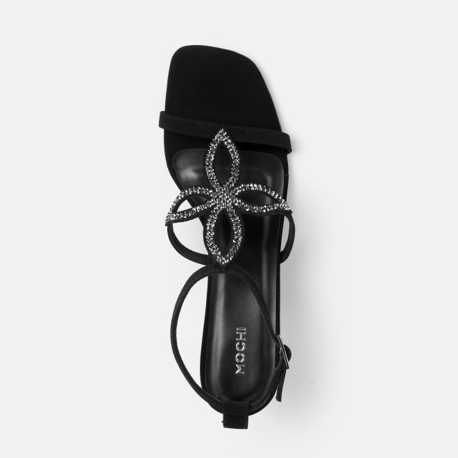 Mochi Women Black Party Sandals (SKU: 35-2632-11-36)