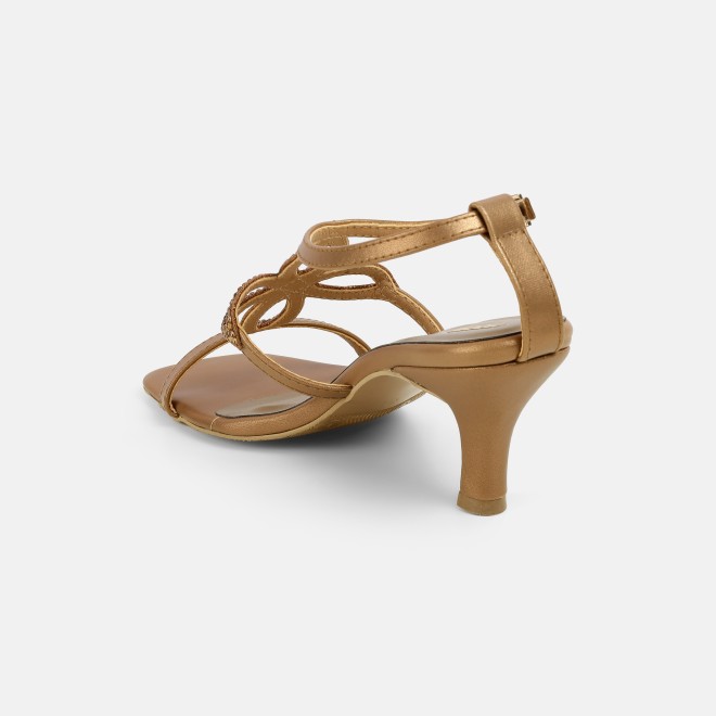 Mochi Women Antic-gold Party Sandals (SKU: 35-2632-28-36)