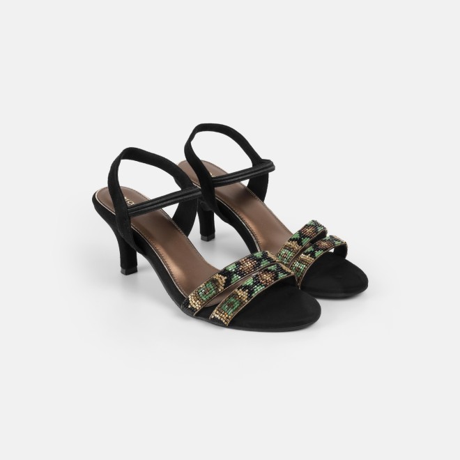 Mochi Women Black Party Sandals (SKU: 35-2634-11-36)