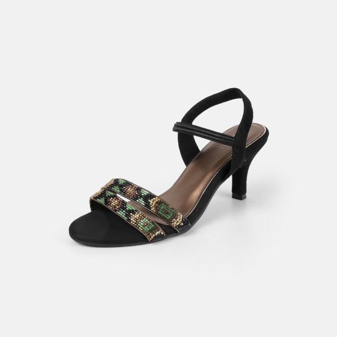 Mochi Women Black Party Sandals (SKU: 35-2634-11-36)