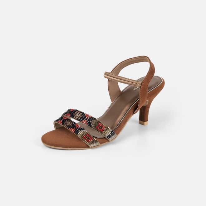Mochi Women Antic-gold Party Sandals (SKU: 35-2634-28-36)