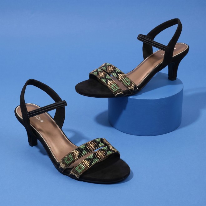 Women Black Party Sandals