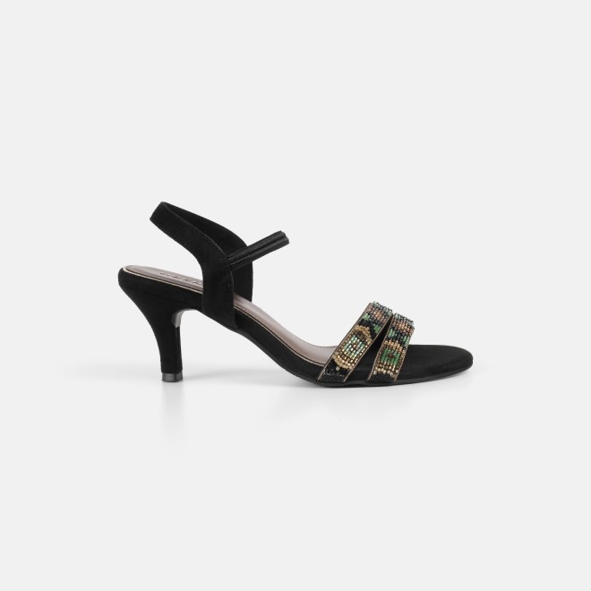 Mochi Women Black Party Sandals (SKU: 35-2634-11-36)