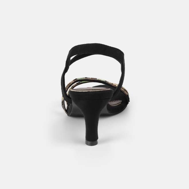 Mochi Women Black Party Sandals (SKU: 35-2634-11-36)