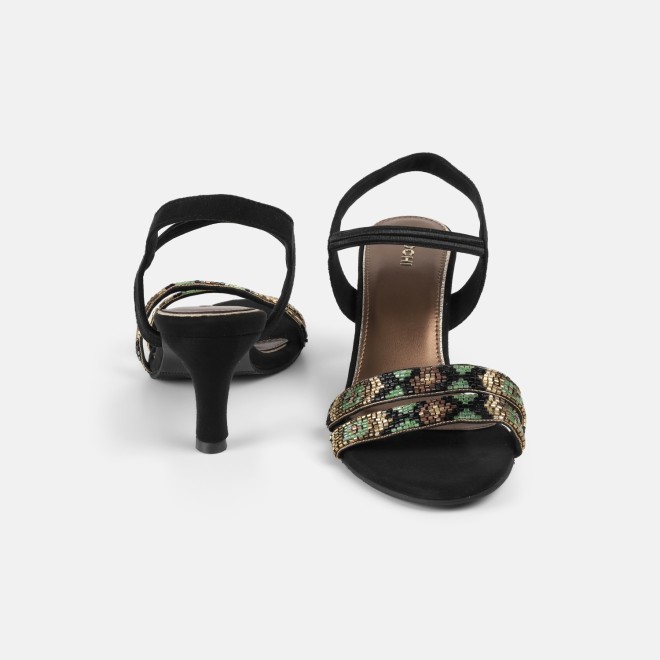 Mochi Women Black Party Sandals (SKU: 35-2634-11-36)