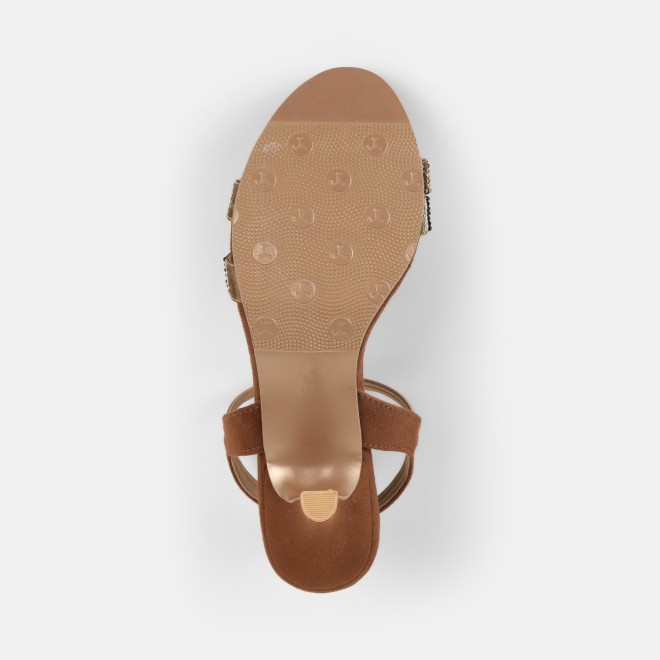 Mochi Women Antic-gold Party Sandals (SKU: 35-2634-28-36)