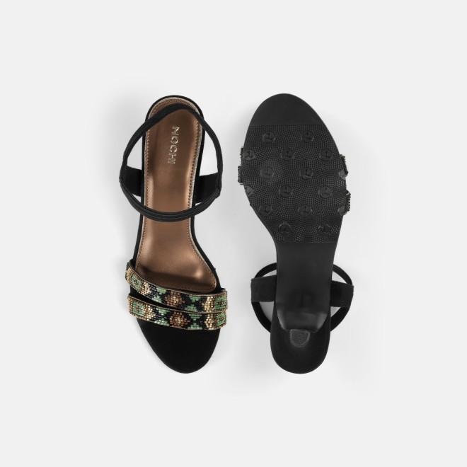Mochi Women Black Party Sandals (SKU: 35-2634-11-36)