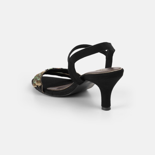 Mochi Women Black Party Sandals (SKU: 35-2634-11-36)