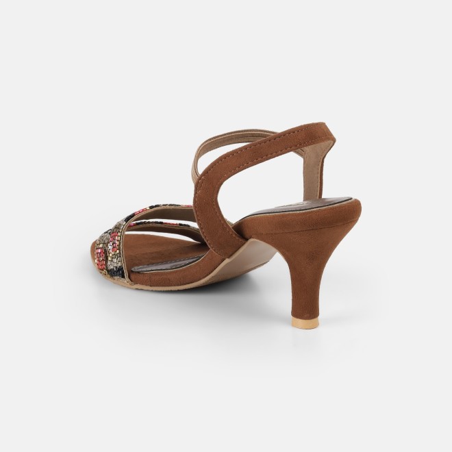 Mochi Women Antic-gold Party Sandals (SKU: 35-2634-28-36)