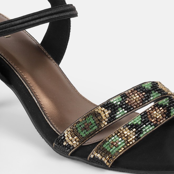 Mochi Women Black Party Sandals (SKU: 35-2634-11-36)
