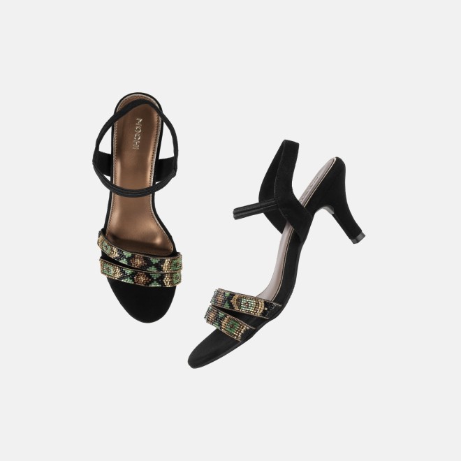 Mochi Women Black Party Sandals (SKU: 35-2634-11-36)