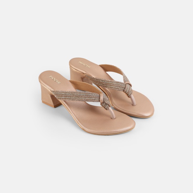 Mochi Women Rose-gold Casual Slippers (SKU: 35-2635-52-36)