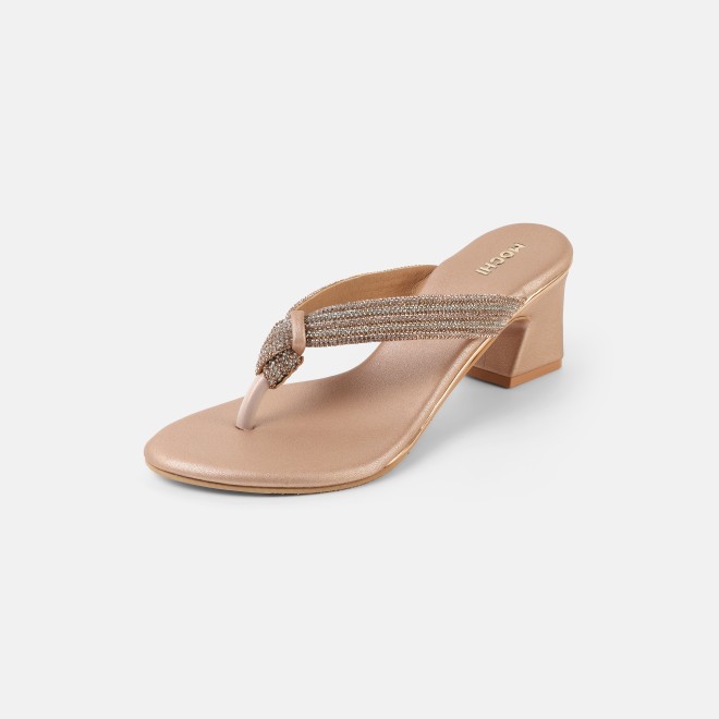 Mochi Women Rose-gold Casual Slippers (SKU: 35-2635-52-36)