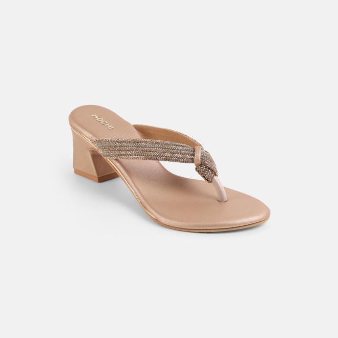 Mochi Women Rose-gold Casual Slippers (SKU: 35-2635-52-36)