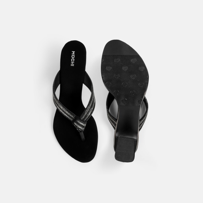 Mochi Women Black Casual Slippers (SKU: 35-2635-11-36)