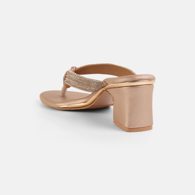 Mochi Women Rose-gold Casual Slippers (SKU: 35-2635-52-36)