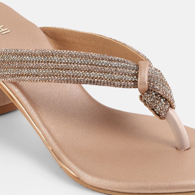 Mochi Women Rose-gold Casual Slippers (SKU: 35-2635-52-36)