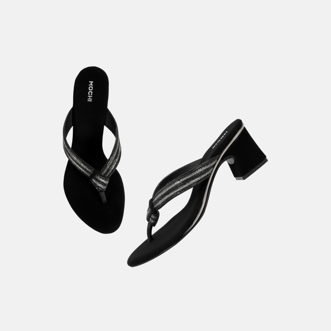 Mochi Women Black Casual Slippers (SKU: 35-2635-11-36)