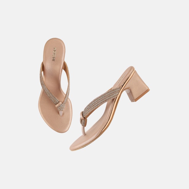 Mochi Women Rose-gold Casual Slippers (SKU: 35-2635-52-36)