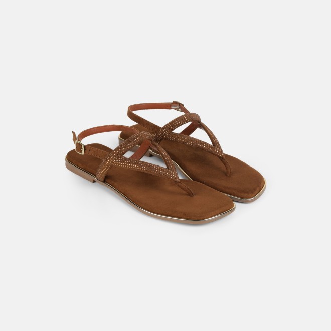 Mochi Women Tan Casual Sandals (SKU: 35-2638-23-36)