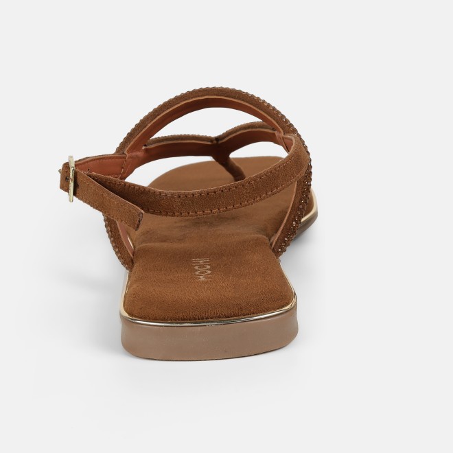 Mochi Women Tan Casual Sandals (SKU: 35-2638-23-36)