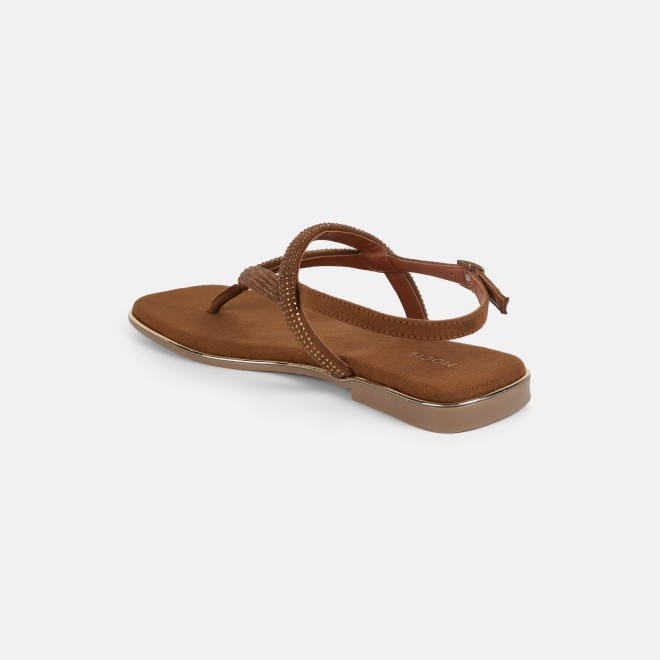 Mochi Women Tan Casual Sandals (SKU: 35-2638-23-36)