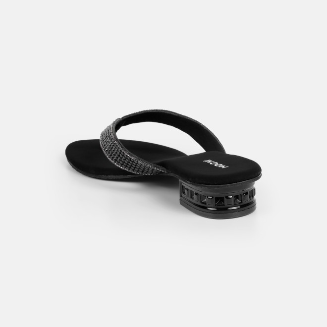 Mochi Women Black Ethnic Slippers (SKU: 35-2640L-11-42)