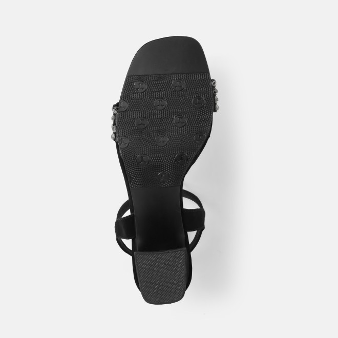 Mochi Women Black Party Sandals (SKU: 35-2670-11-36)