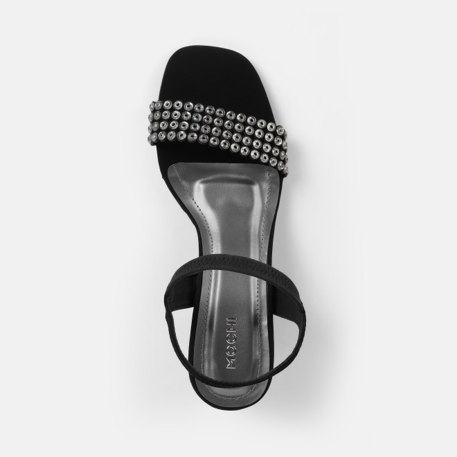 Mochi Women Black Party Sandals (SKU: 35-2670-11-36)