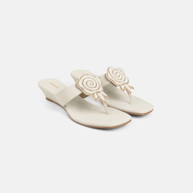 Mochi Women Beige Casual Slip Ons (SKU: 35-2703-20-36)
