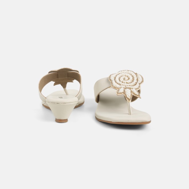 Mochi Women Beige Casual Slip Ons (SKU: 35-2703-20-36)