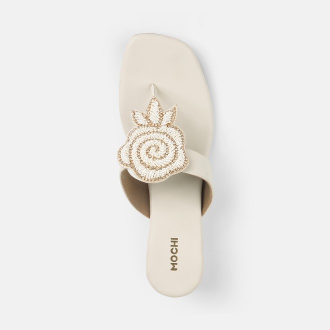 Mochi Women Beige Casual Slip Ons (SKU: 35-2703-20-36)