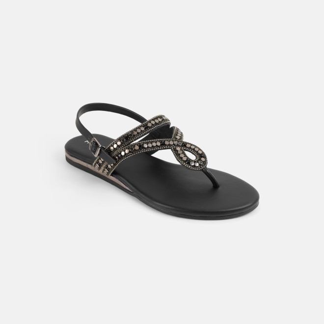Mochi Women Black Casual Sandals (SKU: 35-2706-11-36)