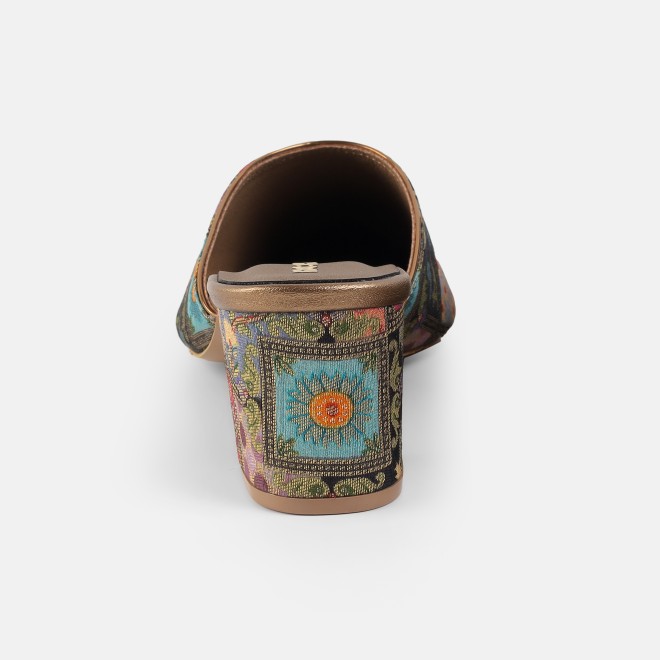 Mochi Women Antic-gold Ethnic Slip Ons (SKU: 35-2817-28-37)