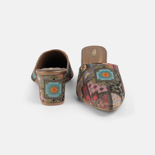 Mochi Women Antic-gold Ethnic Slip Ons (SKU: 35-2817-28-37)